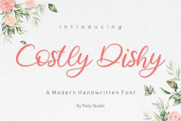 Costly Dishy Font Poster 1