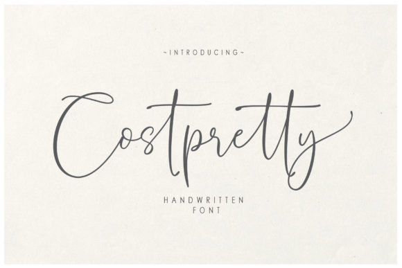 Costpretty Font Poster 1