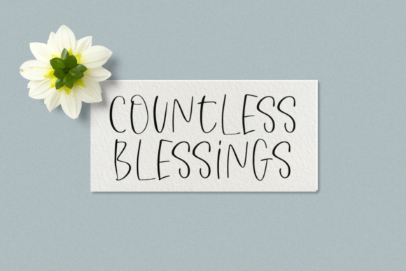 Countless Blessings Font Poster 1