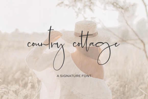 Country Cottage Font Poster 1