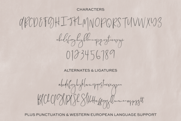 Country Cottage Font Poster 10