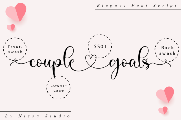 Couple Goals Font Poster 10