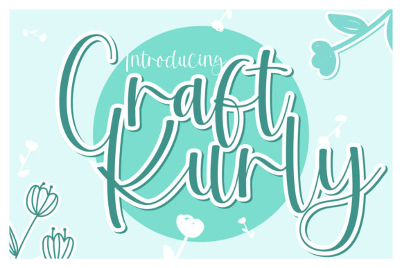 Craft Kurly Font Poster 1