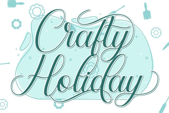 Crafty Holiday Font Poster 1
