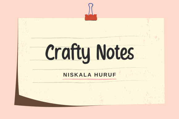 Crafty Notes Font Poster 1
