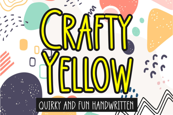 Crafty Yelow Font Poster 1