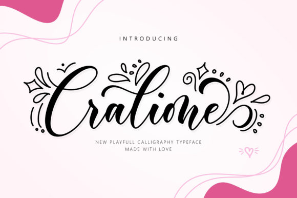 Cralione Script Font Font Poster 1