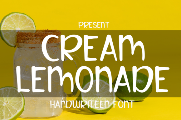 Cream Lemonade Font Poster 1