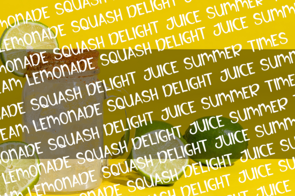 Cream Lemonade Font Poster 3