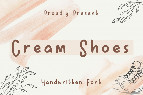 Cream Shoes Font