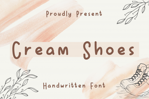 Cream Shoes Font Poster 1