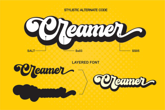 Creamer Font Poster 8