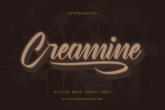 Creamine Font Poster 1
