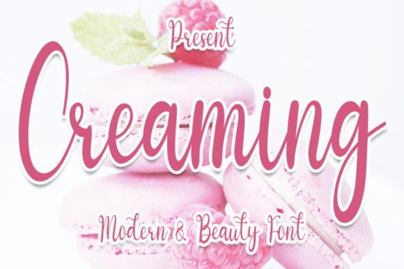Creaming Font Poster 1
