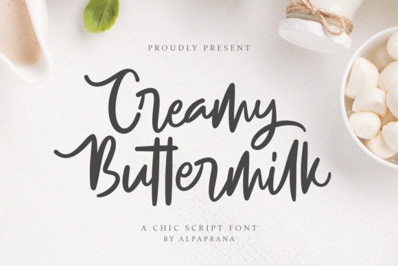 Creamy Buttermilk Font