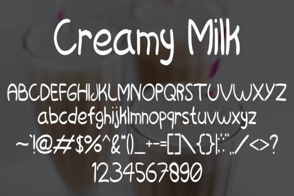 Creamy Milk Font Poster 5