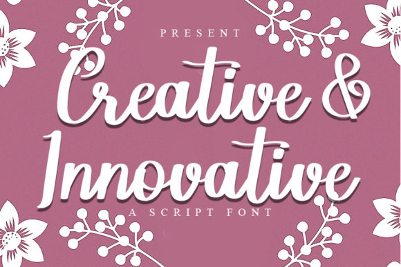 Creative & Innovative Font Poster 1