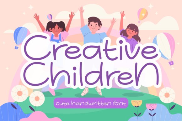 Creative Children Font Poster 1