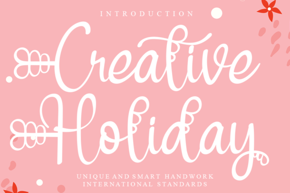 Creative Holiday Font Poster 1