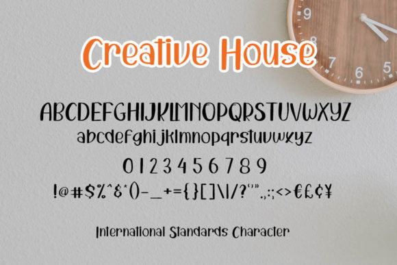 Creative House Font Poster 4