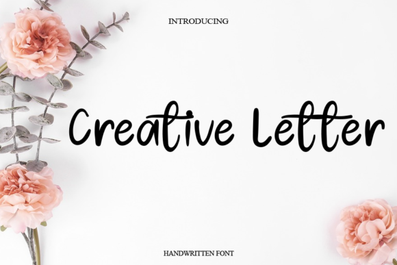 Creative Letter Font Creative Letter Font Poster 1