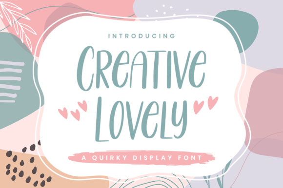 Creative Lovely Font Poster 1