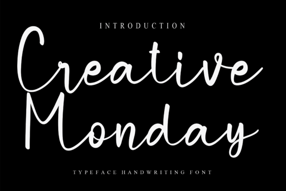 Creative Monday Font Poster 1