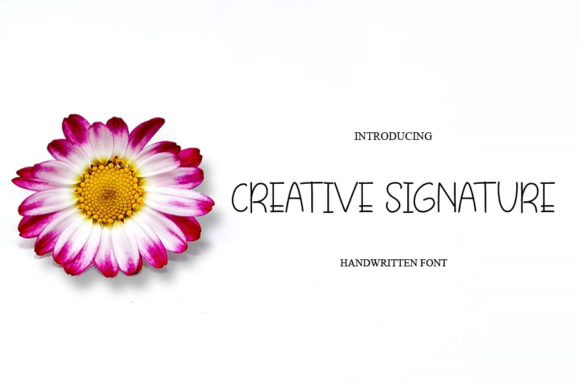 Creative Signature Font Poster 1