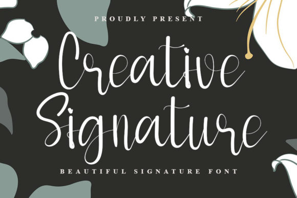 Creative Signature Font Poster 1