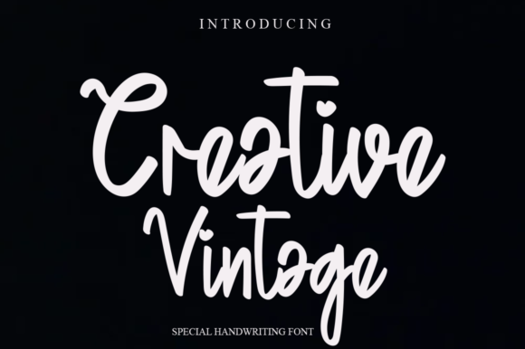 Creative Vintage Font Poster 1