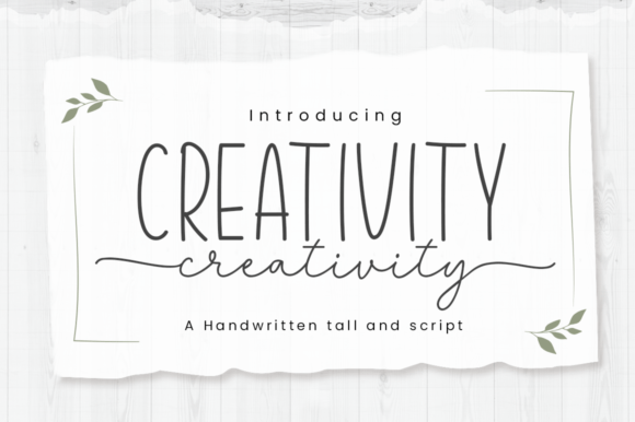 Creativity Font Poster 1