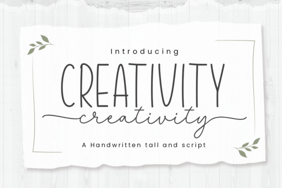Creativity Font Creativity Font Poster 1