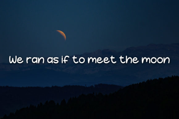 Crescent Moon Font Poster 4