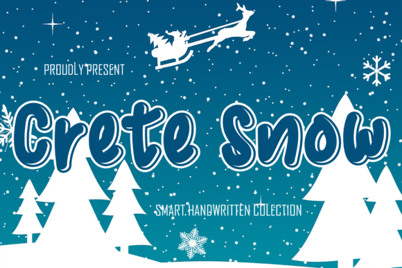 Crete Snow Font Crete Snow Font Poster 1