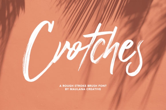 Crotches Font Poster 1