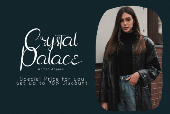 Crystal London Font Poster 3