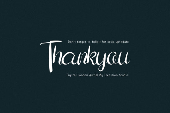 Crystal London Font Poster 5