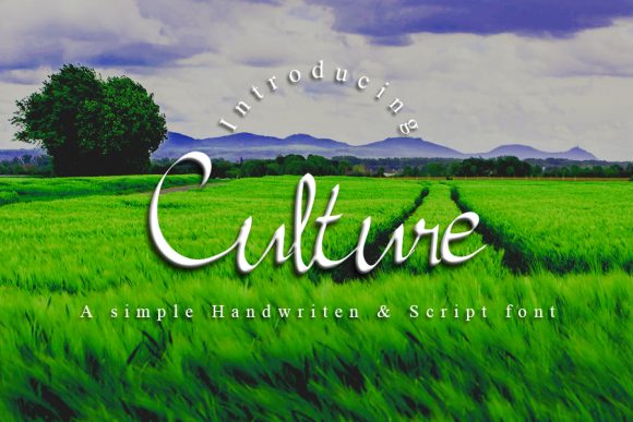 Culture Font Poster 1