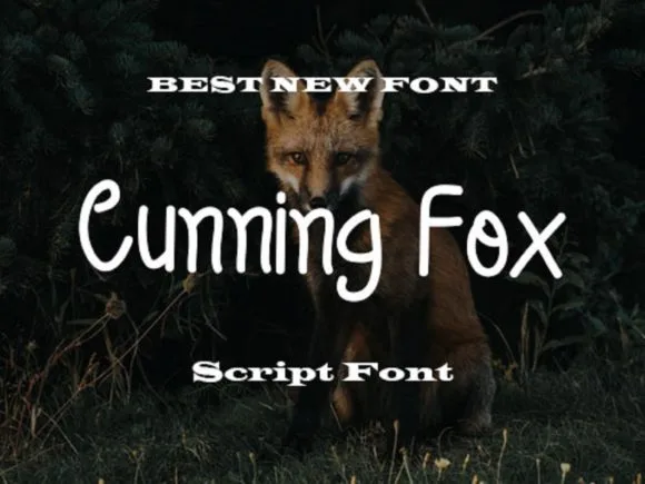 Cunning Fox Font Cunning Fox Font Poster 1