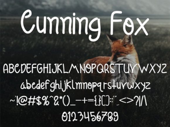Cunning Fox Font Poster 5