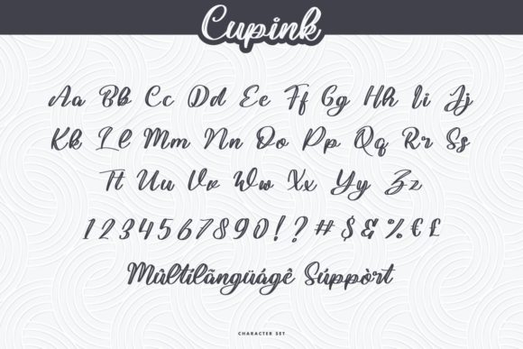 Cupink Font Poster 5
