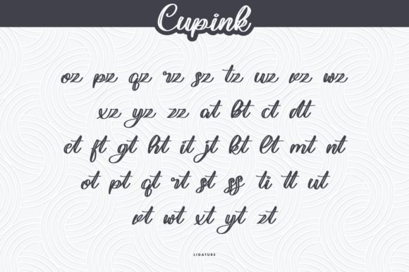 Cupink Font Poster 9
