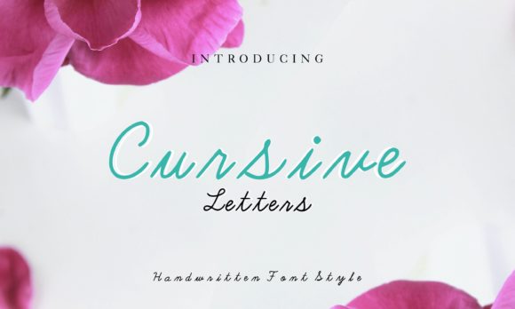 Cursive Letters Font Poster 1