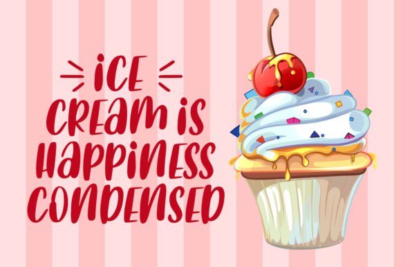 Cute and Cake Font Poster 2
