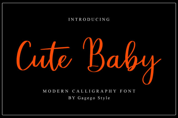Cute Baby Font Poster 1