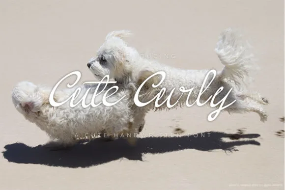 Cute Curly Font Cute Curly Font Poster 1