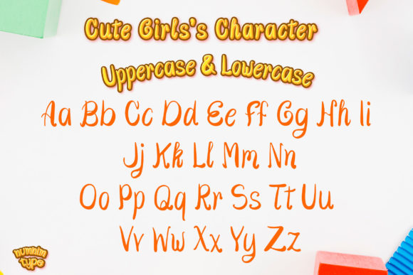 Cute Girls Font Poster 2