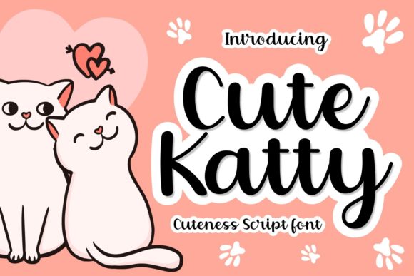 Cute Katty Font Poster 1