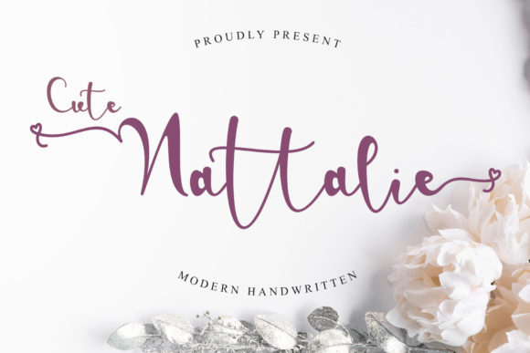 Cute Nattalie Font Poster 1