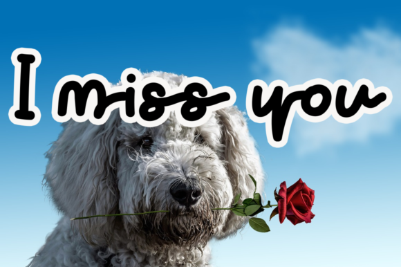 Cute Valentine Font Poster 3